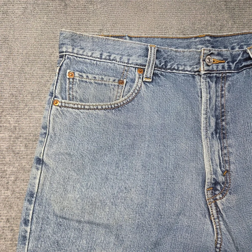 Levis 505 Regular Fit Denim Shorts Mens 36 Blue Medium Wash Cotton 505-0275